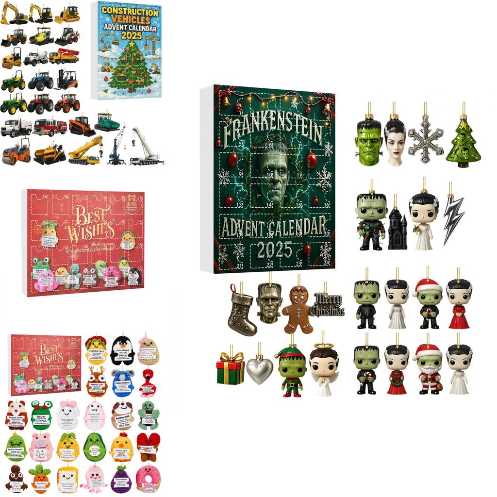 Горилла ВВС Балет Акриловое Дерево Украшение Адвент-календарь Слепая Коробка Подарок Для Праздничного Декора