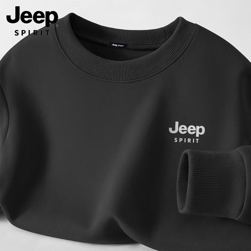 Мужская толстовка JEEP SPIRIT с круглым вырезом и светоотражающим логотипом