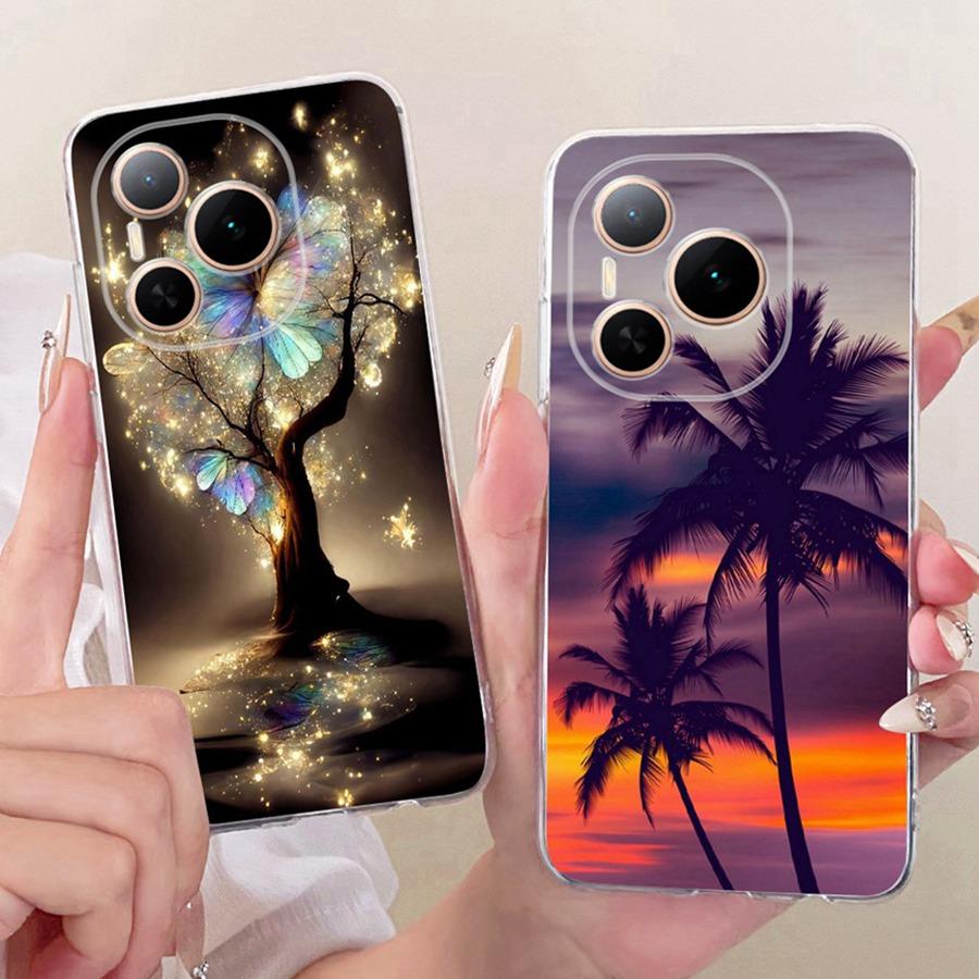 For Honor Power2 Phone Case Power 2 SER-AN00 Cover Fashion Butterfly Flower Soft Silicone Shell Honor Power DVD-AN00 Funda