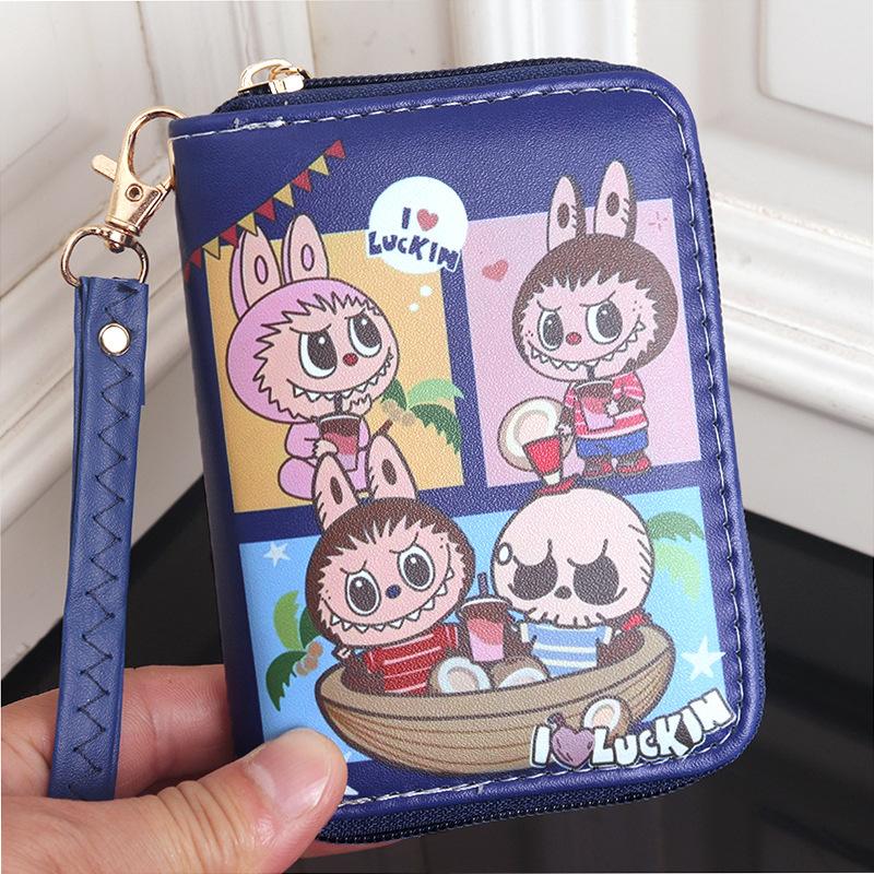Cartoon Cute and Hot Labubu Male and Female Students Handheld Wallet CLE
