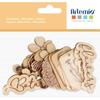 Wooden Shapes To Decorate - Botanica - 2 To 5 Cm - 20 Pcs