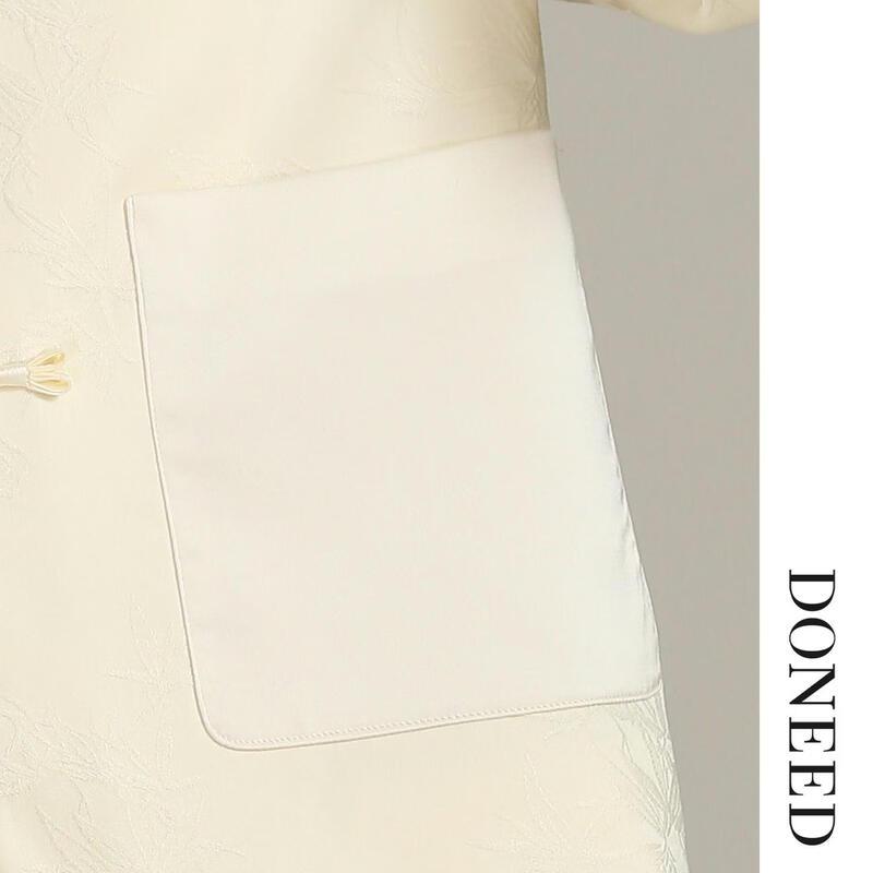 Женская новая жаккардовая кардиган-куртка DONEED в китайском стиле