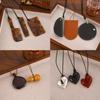 Korean Blogger 2025 Bestseller: Adjustable Black Rope Pendant Necklace - Casual Versatile Fashion Accessory.