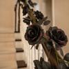 Reusable Artificial Black Rose Vine Waterproof Fake Maple Leaf Hanging  Outdoor Party
