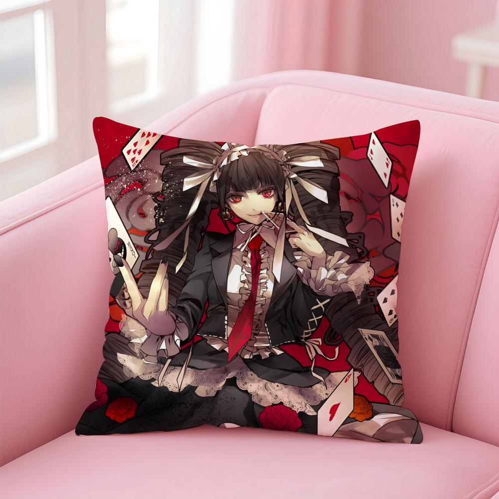 Подушка с принтом аниме Danganronpa Наволочка Короткий плюш Невидимая молния Для комнаты Дивана