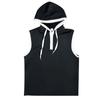 Men Tanks Top Hooded Solid Color Summer Male Sleeveless Sports Top Loose Sleeveless Fitness Vest Party Sweatshirt