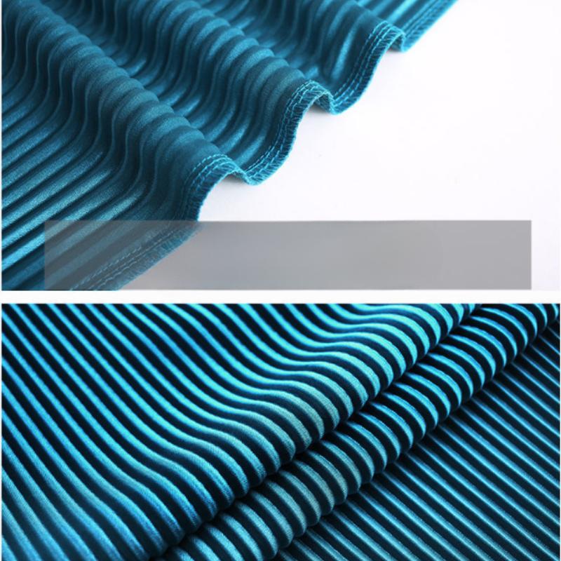 Order A Size Up Women's High-Waist Pleated Wide-Leg 9-Point Casual Trousers