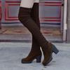 Women Autumn Winter Boots Over The Knee High Middle Heel.