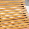 Outdoor Rocking Chair w/ Slatted Seat. Wooden Rocking Chair. 130cm x 60cm x 60cm. Light Brown