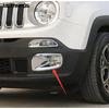 Внешние аксессуары для Jeep Renegade 2015 2016 2017 2018 Хром Передний противотуманный фонарь Накладка на противотуманную фару Защита противотуманной фары