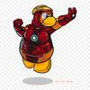 Club Penguin Man Man Penguin Iron On Heat Transfer Printing Vinyl Patches Sticker for Clothes DIY Appliques Washable Patches