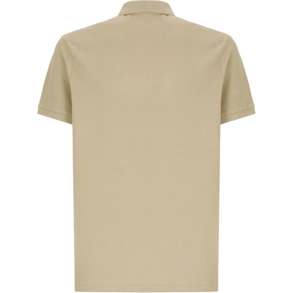 Polo Ralph Lauren Logo Embroidered Short Sleeve Polo Shirt Men Tops Dark-Beige 710941439-021