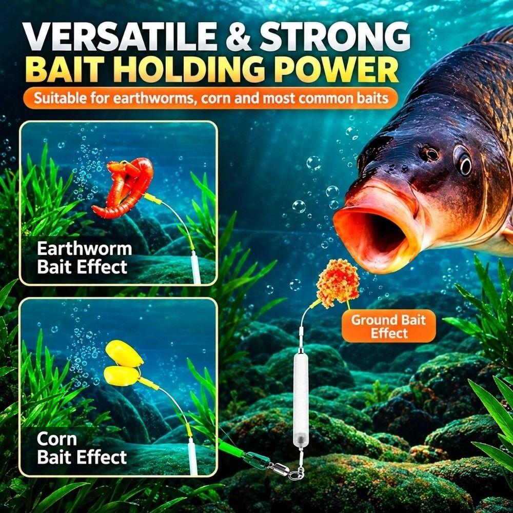 Anti Bottom Tied Off Bottom Fishing Hook Size1#-7# Suspension Fishing Hair Rigs Fishing Tackle