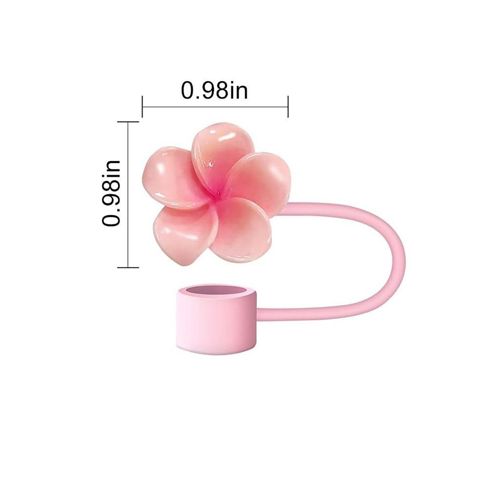 Компактные 10-миллиметровые крышки для соломинок Frangipani, хорошо герметизирующие крышки для соломинок, защитные крышки для соломинок, пылезащитные крышки для праздничных принадлежностей