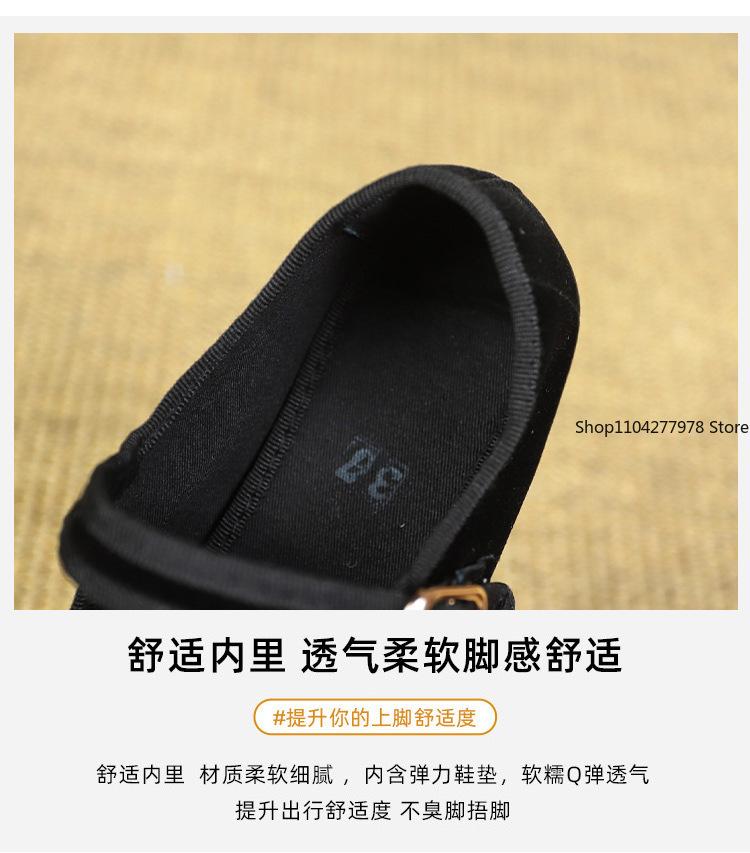 Модные бархатные туфли Мэри Джейн для женщин, ручная строчка, повседневная уличная одежда, балетки, туфли-лодочки, женские однотонные красные тканевые туфли, лоферы