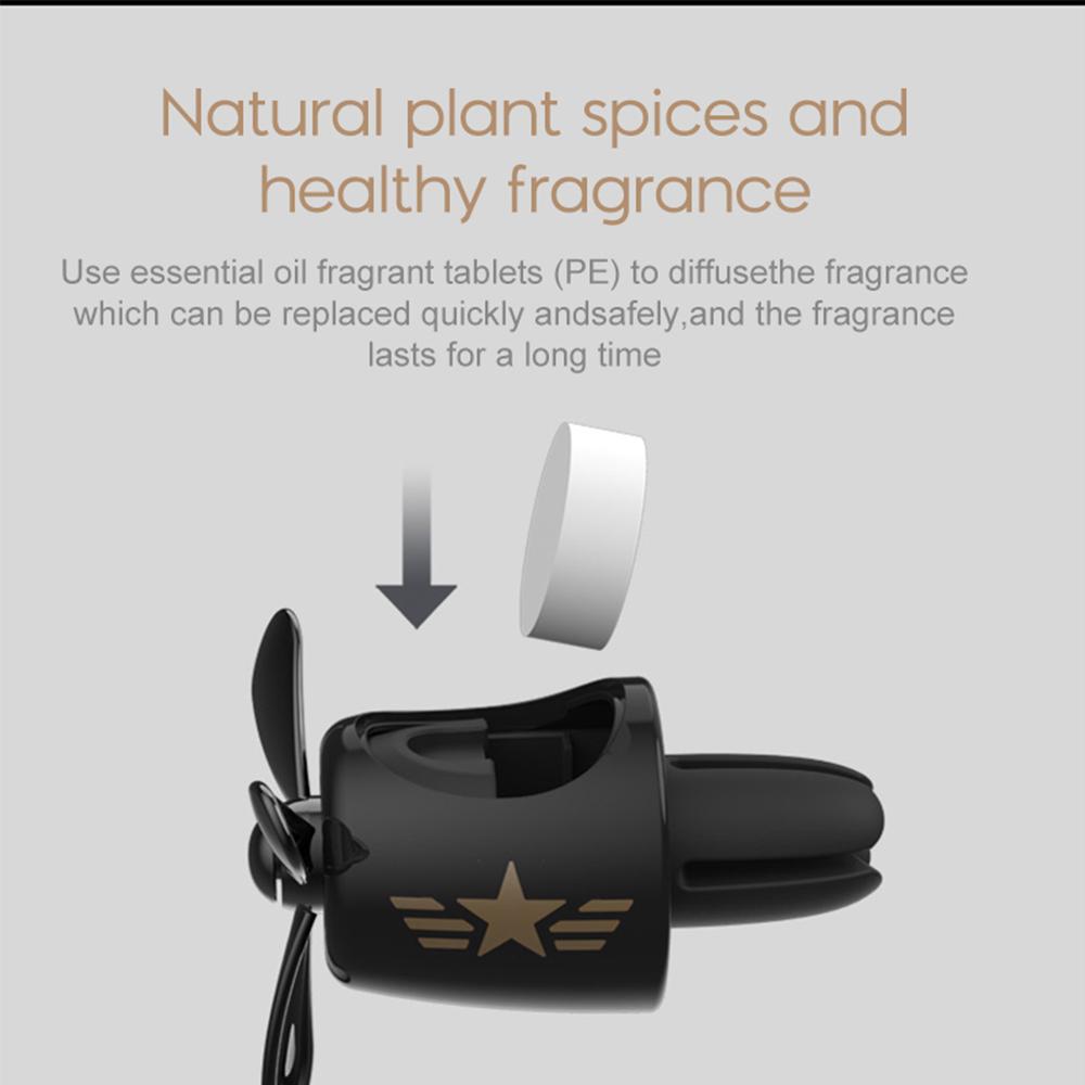 Car Air Freshener Smell In The Styling Vent Perfume Diffuser Bear Pilot Rotating Propeller Fragrance Air Fresheners Clip