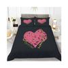 Red Love Romantic Valentine'S Day Theme Three-Piece Digital Printing Duvet Cover Bedding