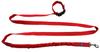 Dog Leash with Shock Absorber 480cm RED Adjustable HandsFree Made in Poland
