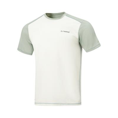 Мужская футболка с круглым вырезом из серии Li Ning Fitness, с вышивкой логотипа-буквы, топ ATSW395-8