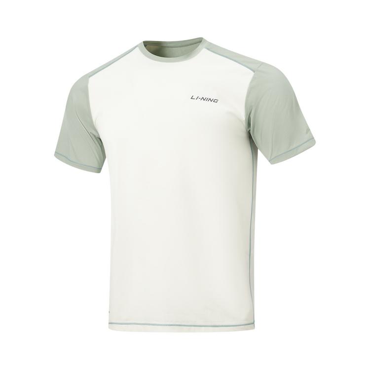 Мужская футболка с круглым вырезом из серии Li Ning Fitness, с вышивкой логотипа-буквы, топ ATSW395-8