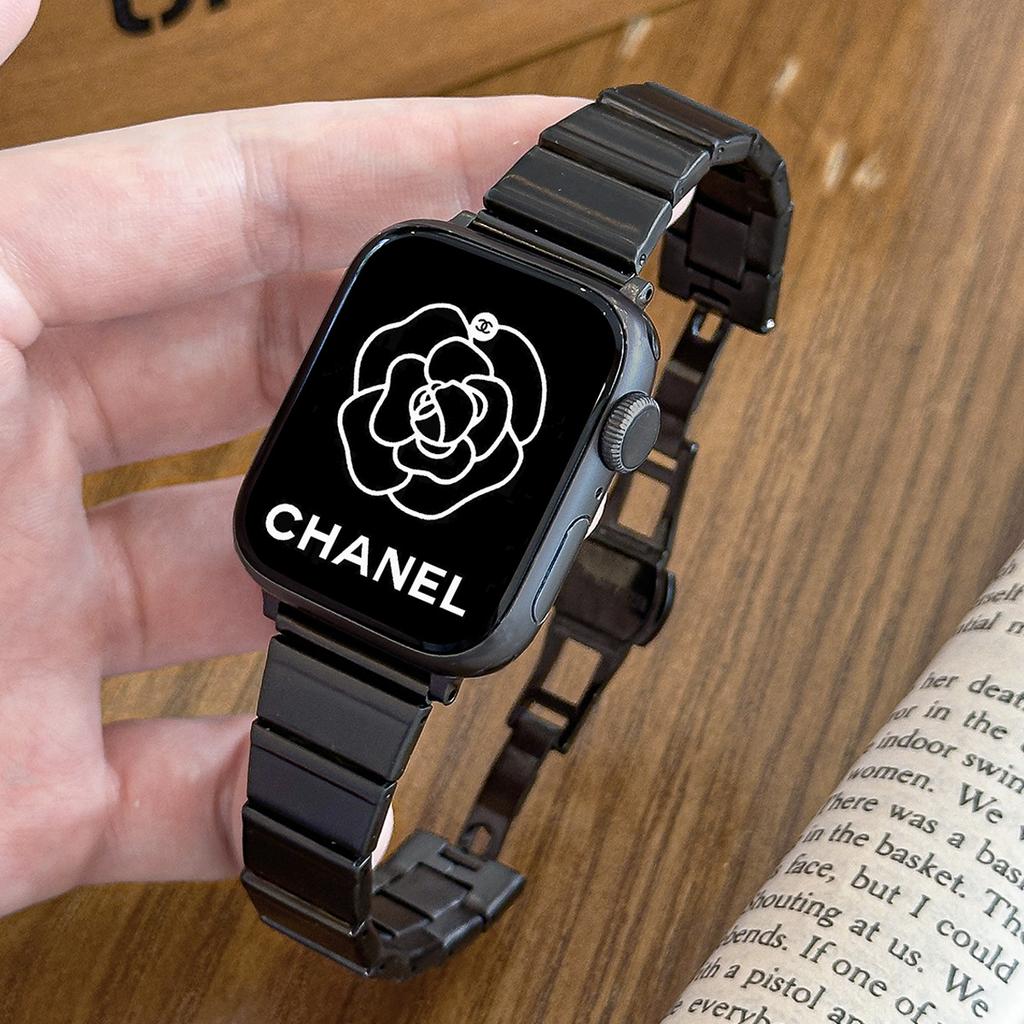 Применимый Apple Apple Watch Бамбуковый Нержавеющая Сталь Ремешок iwach10 Один Шарик Женские Маленькие Часы Ремешок