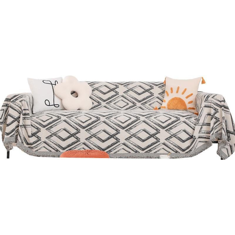 Sofa Cover Towel Ins Style Nordic Sofa Blanket Cover Towel All -Inclusive Sofa Cover Four Seasons Universal Sofa Cushion