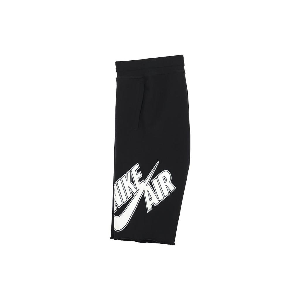 Nike Прямые шорты с эластичным поясом на шнуровке с логотипом и принтом Мужские шорты черные 704685-010