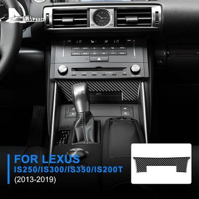 Для Lexus IS250 300 350 200T 2013 2014 2015 2016 2017 2018 2019 Настоящая Мягкая Карбоновая Накладка на Центральную Консоль Автомобиля Внутренняя Отделка