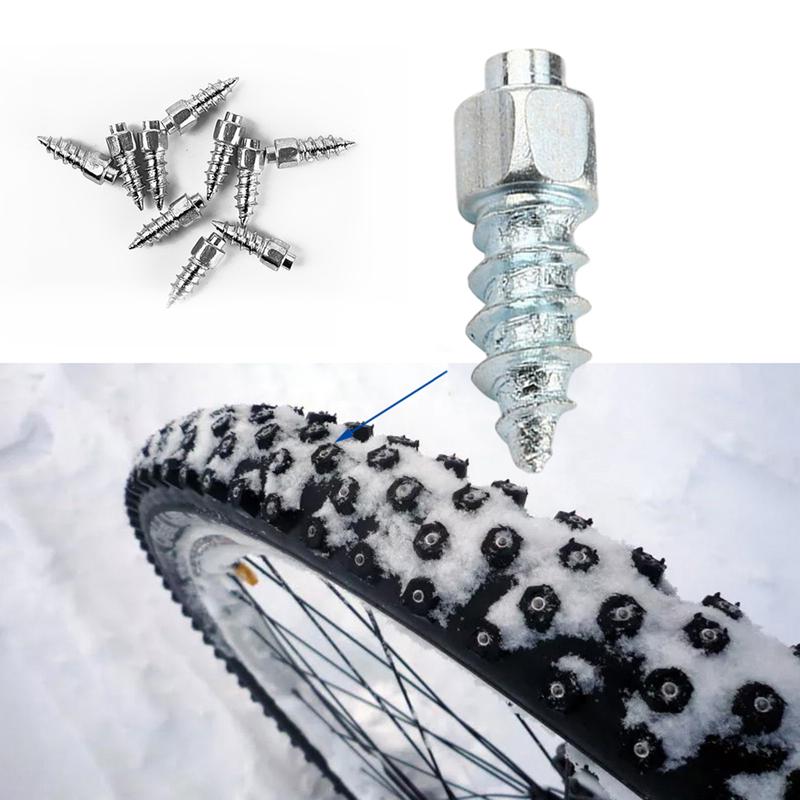 Tire Anti-Slip Studs Screws Nails for Car Motorcycle Bike Truck Winter Tyre Anti-ice Spikes Snow Cleats 12mm