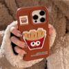 Плюшевая еда Ins Картофель фри для 15pro Max для Apple 16 Чехол для телефона Стереоскопический для IPhone17 Мягкий 13