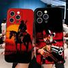Мягкий чехол для телефона Red Dead R-Redemption для iPhone 16 16E 17 Air 15 Pro Max 14 Plus 13 Mini 11 12 7 Черная задняя крышка