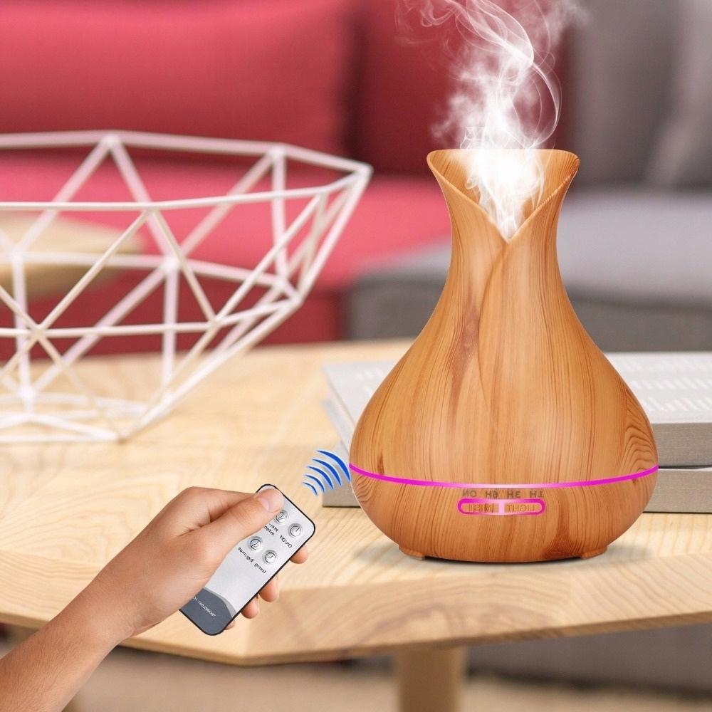 Air humidifier, aroma diffuser, LED lamp, aromatherapy, 300ml + remote control