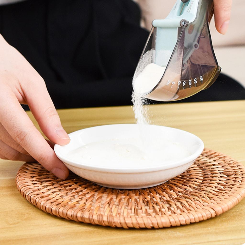 Мерный совок для корма для домашних животных со шкалой, точный контроль, регулируемый мерный стакан для корма для домашних животных, корм для домашних животных