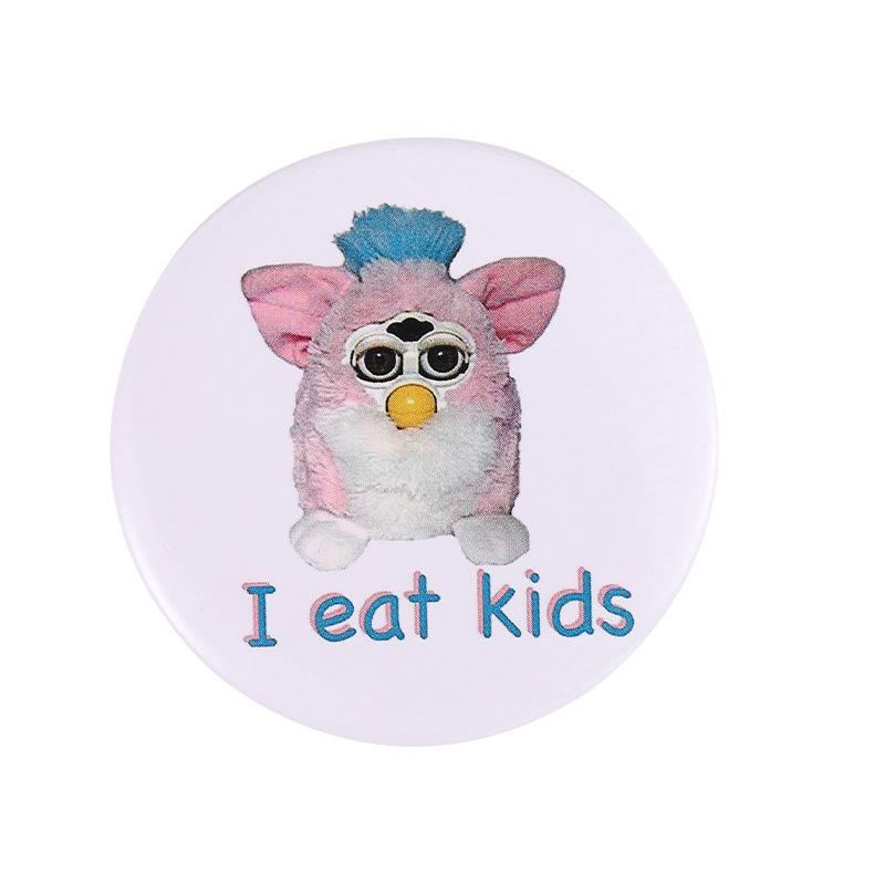 Круглые булавки для лацканов, милые эмалированные значки в стиле манга, металлические броши в стиле аниме для женщин, друзей, рюкзаки, художественный хиджаб, аватар, одежда