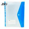 11 Hole Punched File Sleeves Binder Pockets for A4 Binders, Plastic Expanding Folders Project Organizer with Snap Closure & Transparent Label