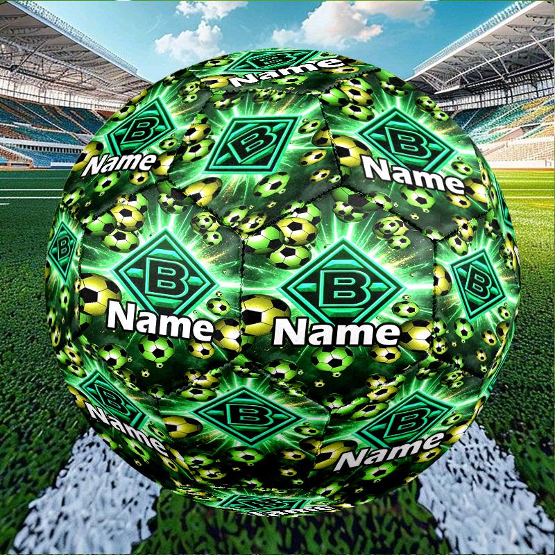 Custom Name Personalized Borussia Monchengladbach Print Size 5 Soccer Ball Training & Match Football, for Team, Kicking, Gift for Football