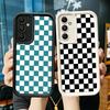 Чехол для телефона для Samsung Galaxy A17 A16 A15 A14 A13 Ретро Классическая Шахматная Доска Клетка A56 A36 A26 A55 A35 A25 A54 A34 A24 A53 A33 A23