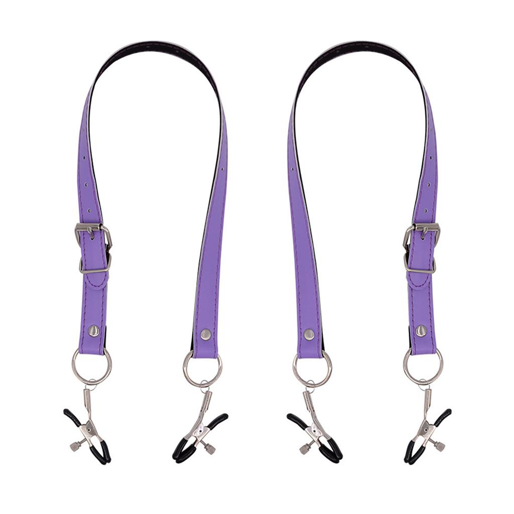 Эротический зажим для половых губ БДСМ-связывание, ограничения, регулируемая кожаная сбруя, зажим для клитора, секс-флирт, зажимы для сосков, секс-игрушки для женщин