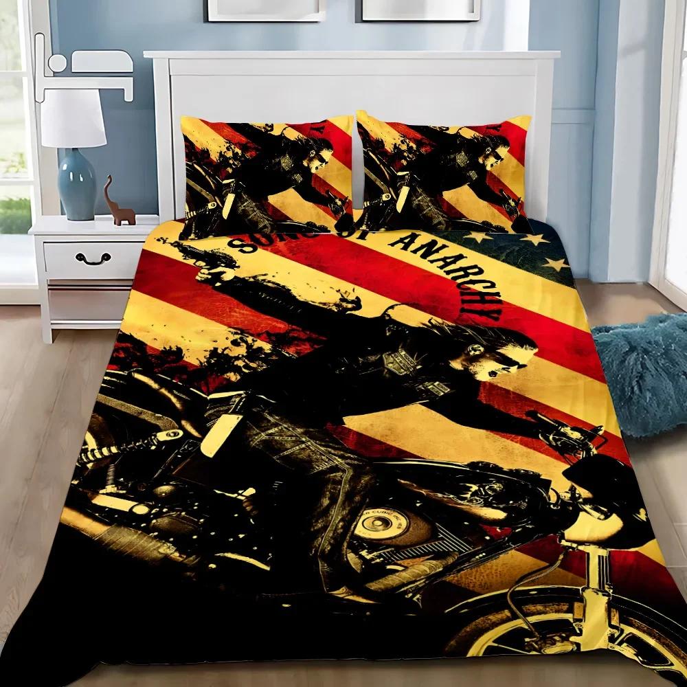 Sons Of Anarchy R-Retro Bedding Set Adult Boy Girl Bedroom Decoration Children Gift Single Double Queen King Size