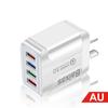 Цветное 4-портовое USB-зарядное устройство для путешествий, быстрая зарядка 5 В/2,4 А, новая модель, австралийский стандарт
