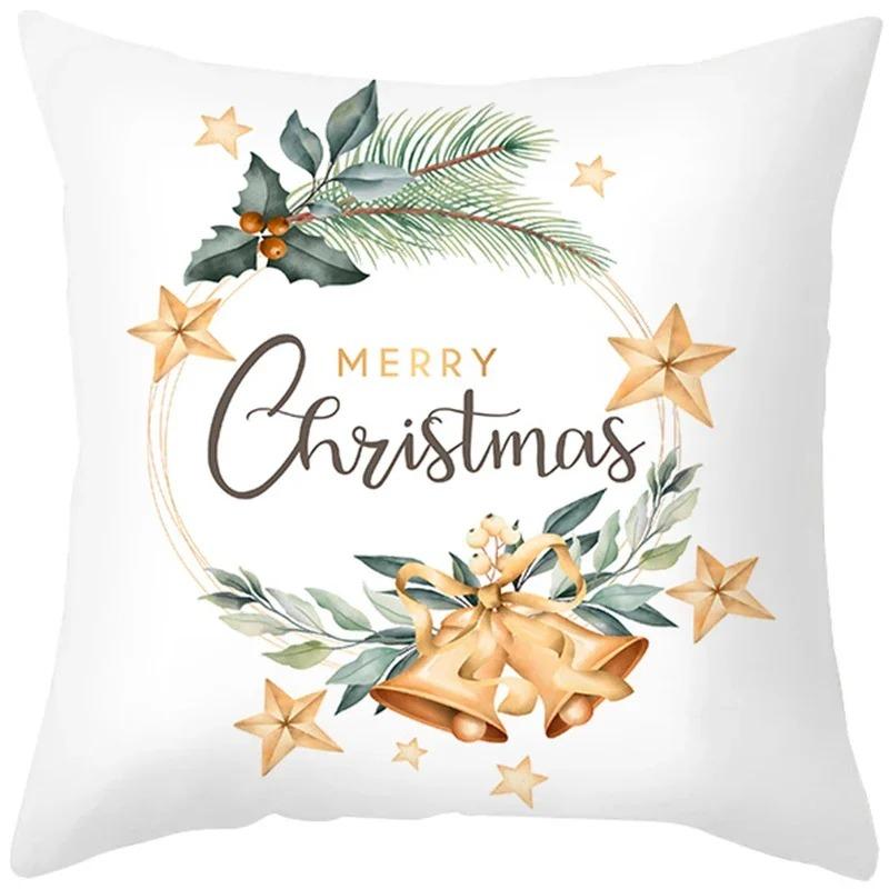Наволочки с рождественской тематикой Аксессуары для автомобиля Офис Санта-Клаус Гостиная Диван Домашние наволочки