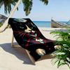 Mysterious vampire cat elegance Print beach towel, quick drying, suitable for travel, outdoor sports, jogging, the beach and swimming, gift