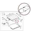 For Mercedes A B W169 W245 BSR607 Sunroof Rail Guide Roof Wind Draft Deflector Lamella Sliding Block Cable Set A1697800244