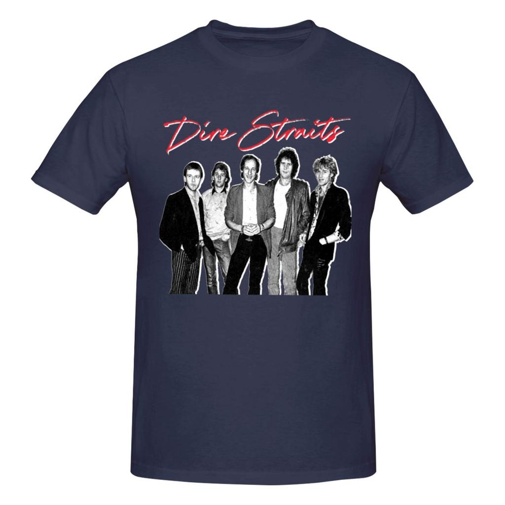 Unisex Dire Straits 2026 T Shirt Streetwear Big Size Cotton Sleeve Custom Tee Shirt