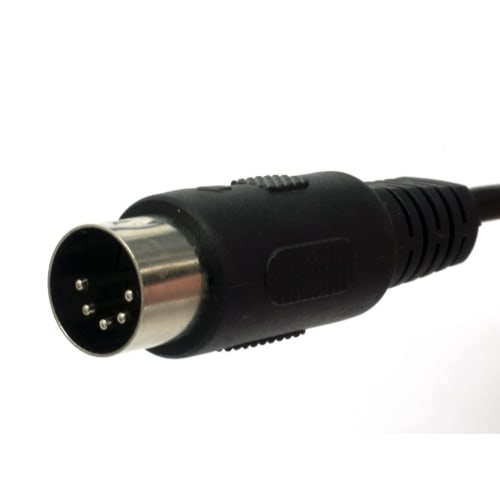 Audiophile MIDI Cord, Round 5-Pin DIN Male to Male, AFMC Black, 3m, 1 Piece
