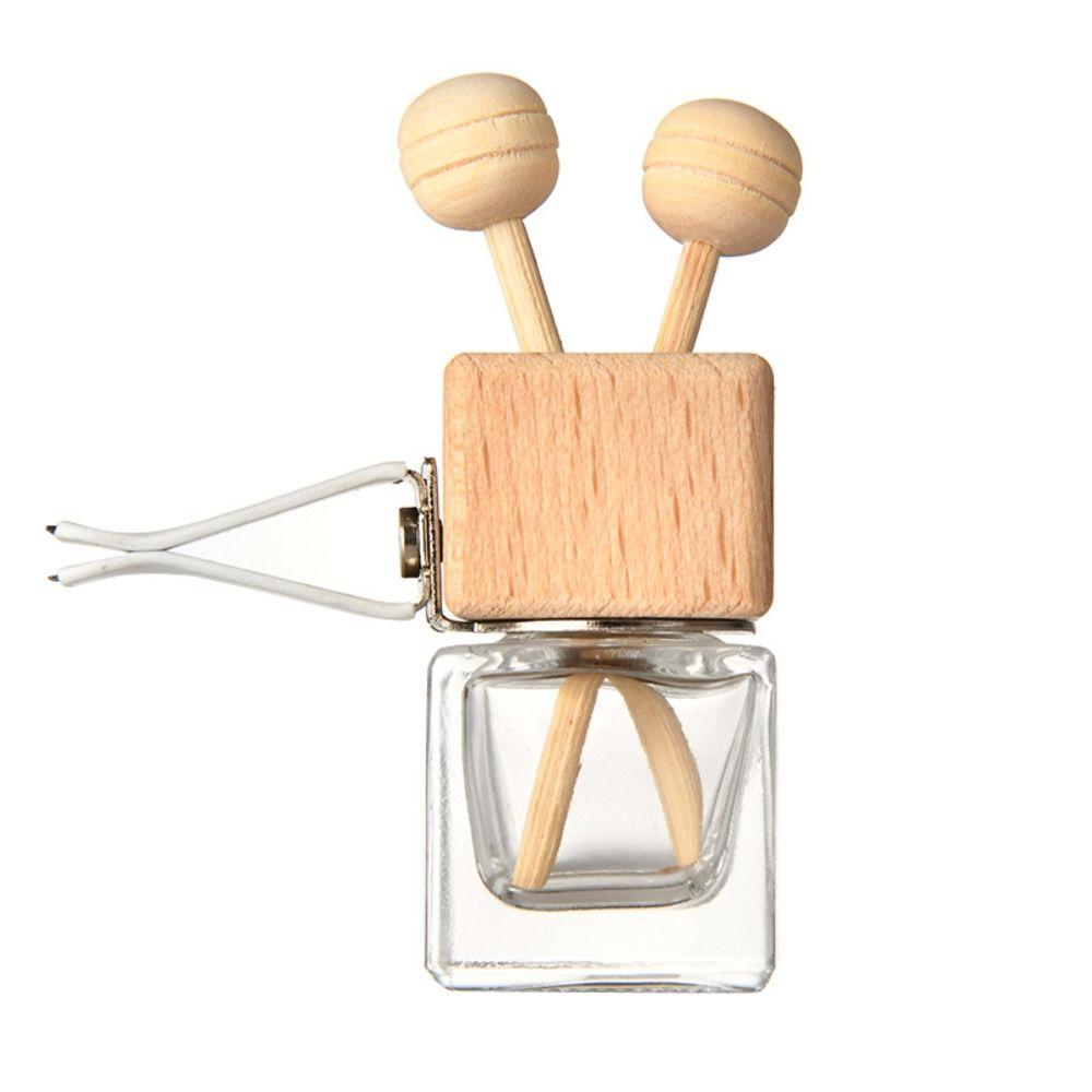 Мини-флакон с подвеской для ароматов, деревянная стеклянная бутылка, новый диффузор для духов