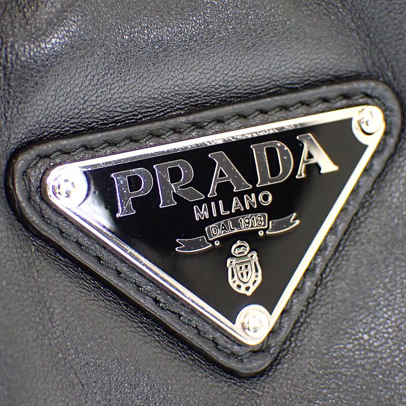 Prada 1BA359 Сумка черная кожаная Женская