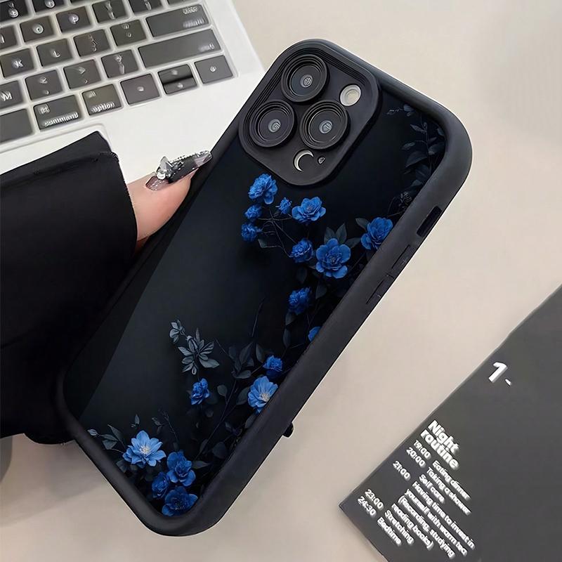 Для Xiaomi Redmi Note 14 13 12 Pro Plus 5G 13 12 12S 11S 10S 11 10 14C 13C 12C Синий Розовый Цветок Винтажный Узор Чехол для Телефона