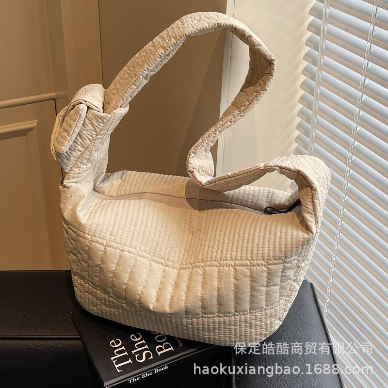 Вместительная нейлоновая холщовая сумка женская 2025 лето новая повседневная универсальная на плечо, сумка-мессенджер премиум-класса в форме пельменя