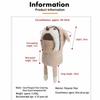 Adjustable Ear Flap Hood Hat Warm Fleece Kids Hood Hat with Scarf Cozy Face Cover Hat  For Girls